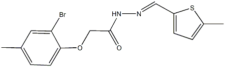 2-(2-bromo-4-methylphenoxy)-N'-[(5-methylthien-2-yl)methylene]acetohydrazide