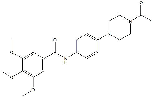 N-[4-(4-acetylpiperazin-1-yl)phenyl]-3,4,5-tris(methyloxy)benzamide