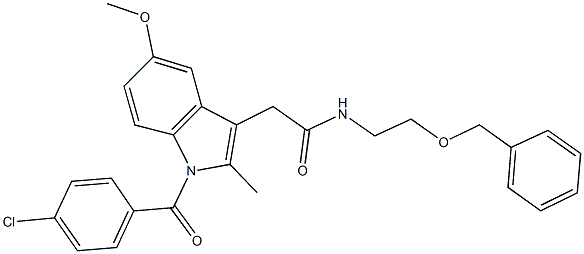  N-[2-(benzyloxy)ethyl]-2-[1-(4-chlorobenzoyl)-5-methoxy-2-methyl-1H-indol-3-yl]acetamide