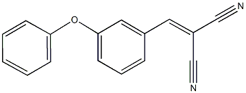 2-(3-phenoxybenzylidene)malononitrile Structure