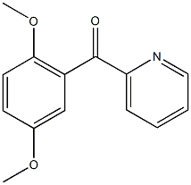 (2,5-dimethoxyphenyl)(2-pyridinyl)methanone 化学構造式