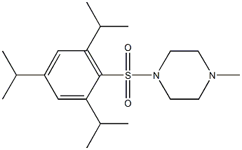 1-methyl-4-[(2,4,6-triisopropylphenyl)sulfonyl]piperazine Structure