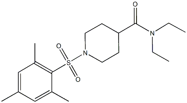 N,N-diethyl-1-(mesitylsulfonyl)-4-piperidinecarboxamide Struktur