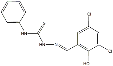 3,5-dichloro-2-hydroxybenzaldehyde N-phenylthiosemicarbazone Structure