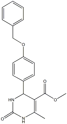 methyl 6-methyl-2-oxo-4-{4-[(phenylmethyl)oxy]phenyl}-1,2,3,4-tetrahydropyrimidine-5-carboxylate|