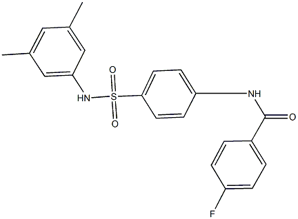 N-{4-[(3,5-dimethylanilino)sulfonyl]phenyl}-4-fluorobenzamide Structure