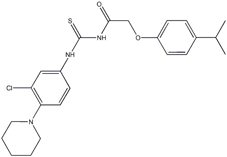 N-(3-chloro-4-piperidin-1-ylphenyl)-N'-[(4-isopropylphenoxy)acetyl]thiourea