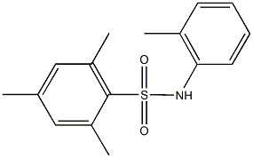 2,4,6-trimethyl-N-(2-methylphenyl)benzenesulfonamide Struktur
