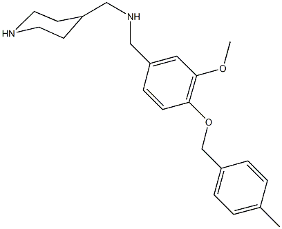  N-{3-methoxy-4-[(4-methylbenzyl)oxy]benzyl}-N-(4-piperidinylmethyl)amine