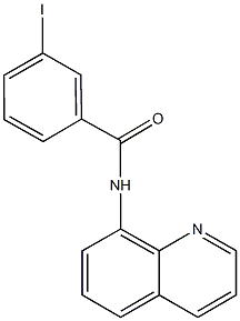 3-iodo-N-(8-quinolinyl)benzamide,,结构式