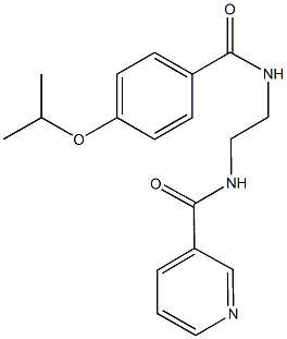 N-{2-[(4-isopropoxybenzoyl)amino]ethyl}nicotinamide,,结构式