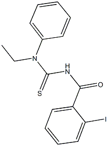 N-ethyl-N'-(2-iodobenzoyl)-N-phenylthiourea Structure