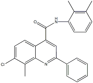 7-chloro-N-(2,3-dimethylphenyl)-8-methyl-2-phenyl-4-quinolinecarboxamide