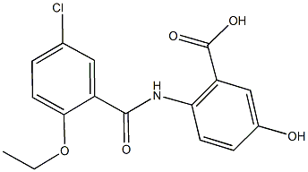 2-[(5-chloro-2-ethoxybenzoyl)amino]-5-hydroxybenzoic acid