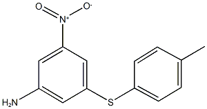 3-[(4-methylphenyl)sulfanyl]-5-nitroaniline,,结构式