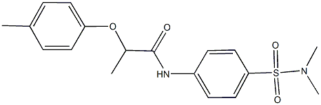 N-{4-[(dimethylamino)sulfonyl]phenyl}-2-(4-methylphenoxy)propanamide Structure