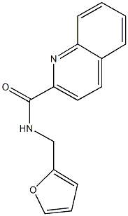 N-(2-furylmethyl)-2-quinolinecarboxamide 化学構造式