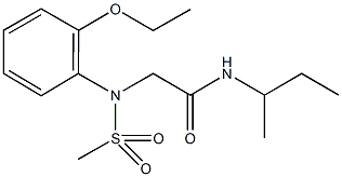 N-(sec-butyl)-2-[2-ethoxy(methylsulfonyl)anilino]acetamide