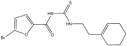  N-(5-bromo-2-furoyl)-N'-[2-(1-cyclohexen-1-yl)ethyl]thiourea