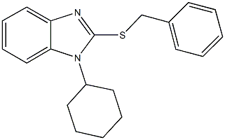 2-(benzylsulfanyl)-1-cyclohexyl-1H-benzimidazole Structure