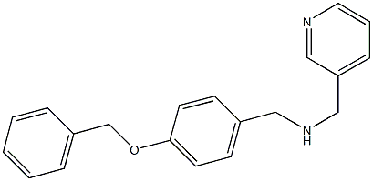N-[4-(benzyloxy)benzyl]-N-(3-pyridinylmethyl)amine 化学構造式