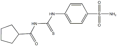  4-({[(cyclopentylcarbonyl)amino]carbothioyl}amino)benzenesulfonamide