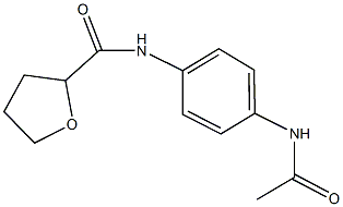 N-[4-(acetylamino)phenyl]tetrahydro-2-furancarboxamide,,结构式