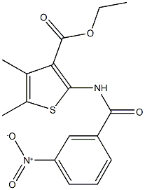 ethyl 2-({3-nitrobenzoyl}amino)-4,5-dimethyl-3-thiophenecarboxylate