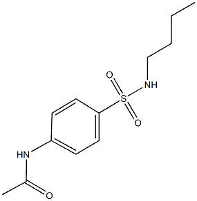 N-{4-[(butylamino)sulfonyl]phenyl}acetamide Structure