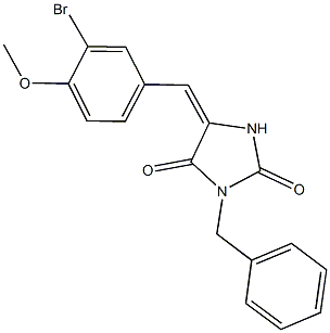  3-benzyl-5-(3-bromo-4-methoxybenzylidene)-2,4-imidazolidinedione