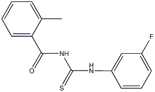 N-(3-fluorophenyl)-N'-(2-methylbenzoyl)thiourea|