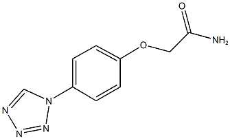 2-[4-(1H-tetraazol-1-yl)phenoxy]acetamide,,结构式