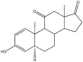 3-hydroxyandrosta-1,3-diene-11,17-dione,,结构式