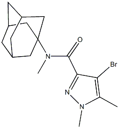 N-(1-adamantyl)-4-bromo-N,1,5-trimethyl-1H-pyrazole-3-carboxamide