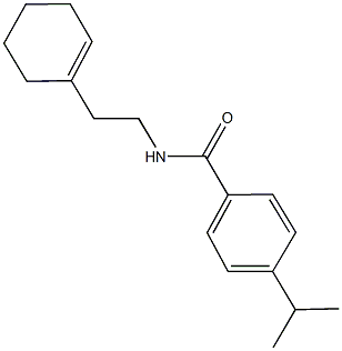 N-[2-(1-cyclohexen-1-yl)ethyl]-4-isopropylbenzamide Struktur