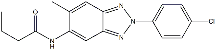 N-[2-(4-chlorophenyl)-6-methyl-2H-1,2,3-benzotriazol-5-yl]butanamide