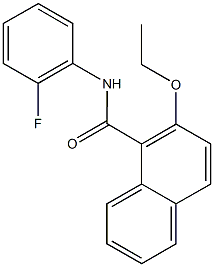 2-ethoxy-N-(2-fluorophenyl)-1-naphthamide Structure