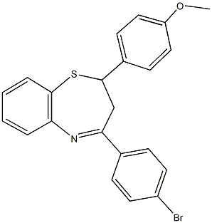  4-(4-bromophenyl)-2-(4-methoxyphenyl)-2,3-dihydro-1,5-benzothiazepine