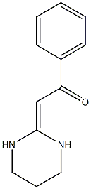 1-phenyl-2-tetrahydro-2(1H)-pyrimidinylideneethanone Structure