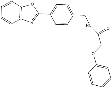 N-[4-(1,3-benzoxazol-2-yl)benzyl]-2-phenoxyacetamide Structure