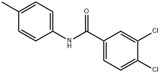 3,4-dichloro-N-(4-methylphenyl)benzamide 化学構造式