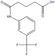 5-oxo-5-[3-(trifluoromethyl)anilino]pentanoic acid 化学構造式