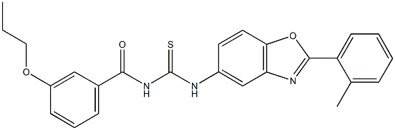  N-[2-(2-methylphenyl)-1,3-benzoxazol-5-yl]-N'-(3-propoxybenzoyl)thiourea