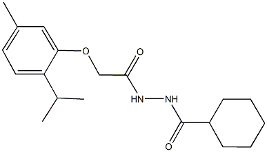 N'-(cyclohexylcarbonyl)-2-(2-isopropyl-5-methylphenoxy)acetohydrazide|