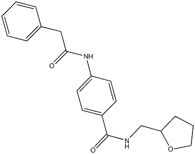 4-[(phenylacetyl)amino]-N-(tetrahydro-2-furanylmethyl)benzamide