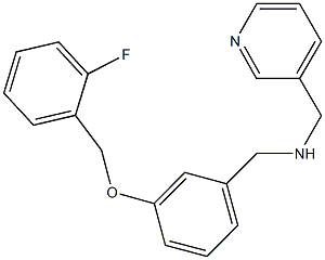 N-{3-[(2-fluorobenzyl)oxy]benzyl}-N-(3-pyridinylmethyl)amine|
