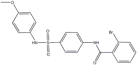  2-bromo-N-{4-[(4-methoxyanilino)sulfonyl]phenyl}benzamide