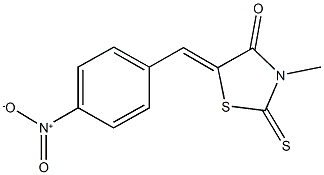 5-{4-nitrobenzylidene}-3-methyl-2-thioxo-1,3-thiazolidin-4-one,,结构式