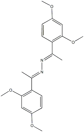 1-(2,4-dimethoxyphenyl)ethanone [1-(2,4-dimethoxyphenyl)ethylidene]hydrazone,,结构式