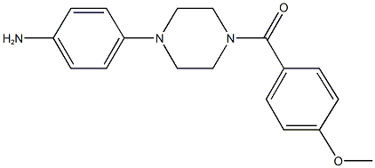 4-[4-(4-methoxybenzoyl)-1-piperazinyl]phenylamine Structure